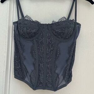 Urban Outfitters Blue Lace Bustier